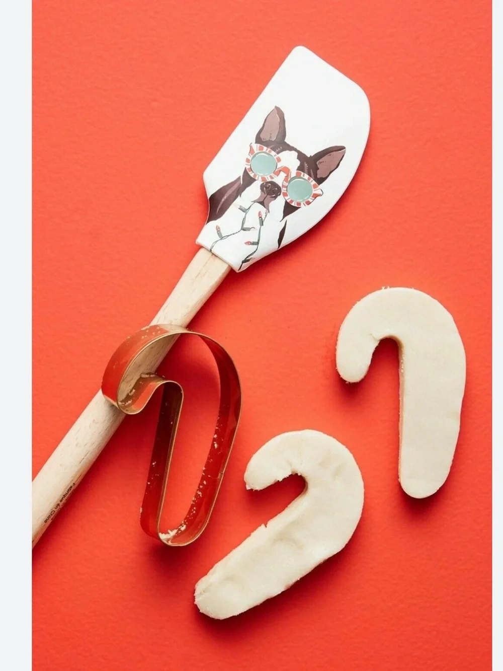 Anthropologie Spatula AMY HEITMAN Cookie DOG and Candy Cane